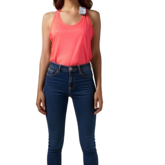 H&M pink T back quick dry breathable athlesure gym exercise top - Picture 1 of 7